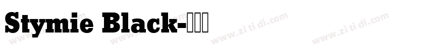 Stymie Black字体转换